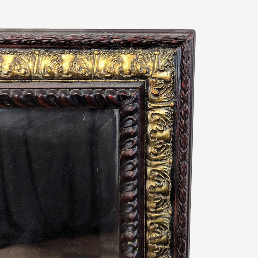 Full-length mahogany-framed mirror by Z Gallerie, designed for home interiors.  