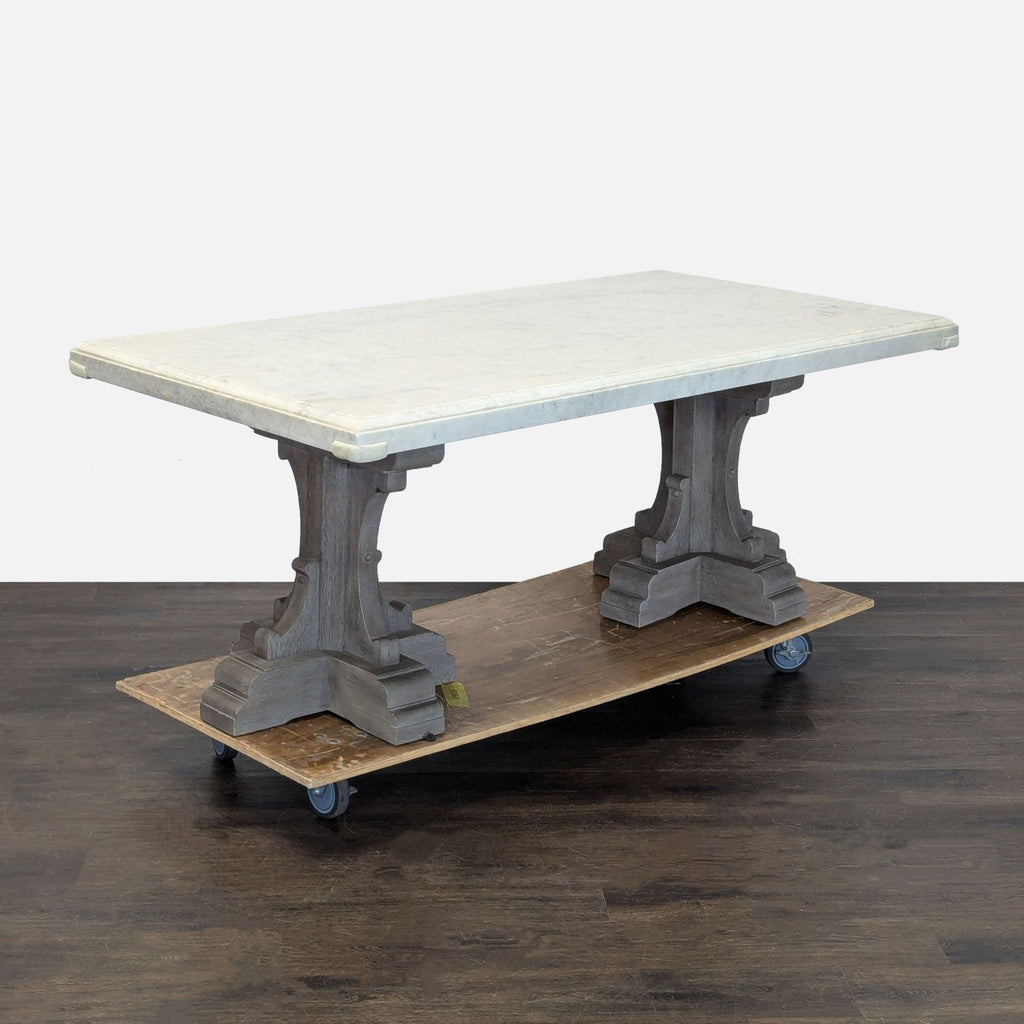 Restoration Hardware (RH) St. James Marble-Top Rectangular Dining Table Set - Accepted Offer (24.14% discount)