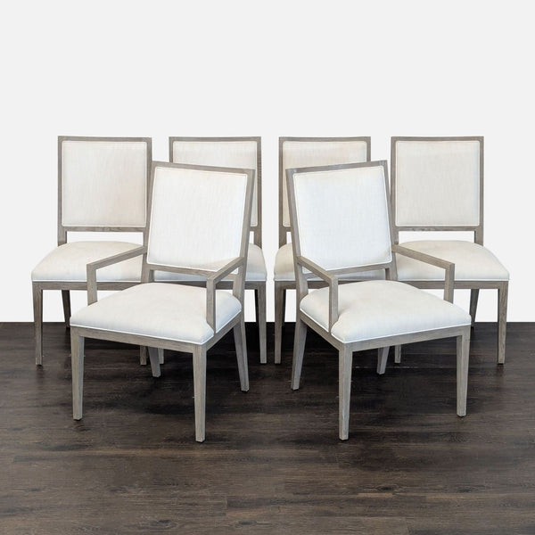 Restoration Hardware (RH) St. James Marble-Top Rectangular Dining Table Set
