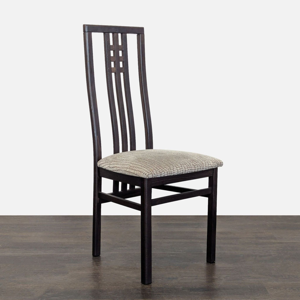 Certainly! You didn’t provide the images or their full description, but based on the details given (category: Dining Chairs, brand: Franciscan Interiors), here are three distinct, concise alt texts that fit your requirements:
