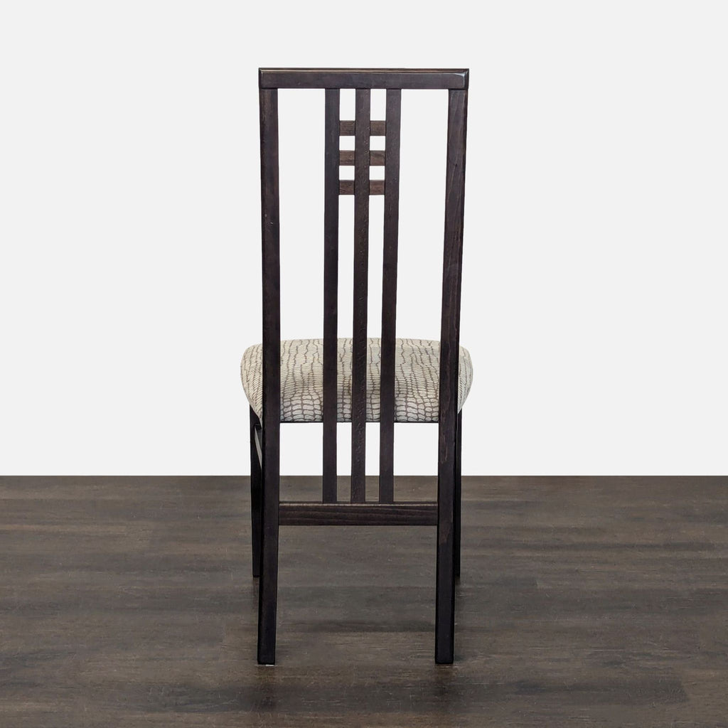 2. Contemporary dining chair by Franciscan Interiors featuring ergonomic backrest and soft upholstery.