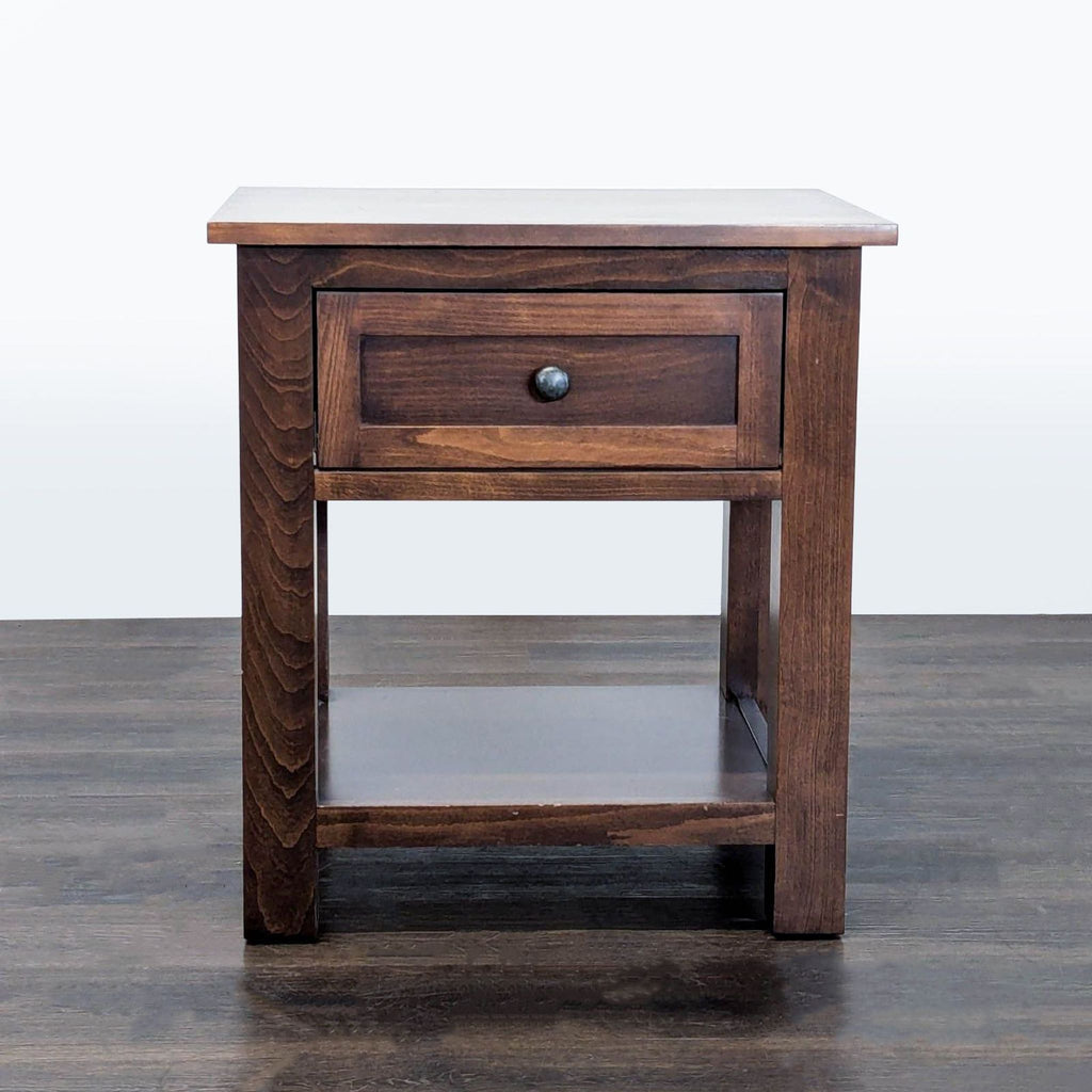 Certainly! Since you mentioned "these images" but didn’t provide any, here are three general, distinct alt text options for an end table listing (each under 100 characters):