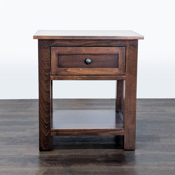 Certainly! Since you mentioned "these images" but didn’t provide any, here are three general, distinct alt text options for an end table listing (each under 100 characters):