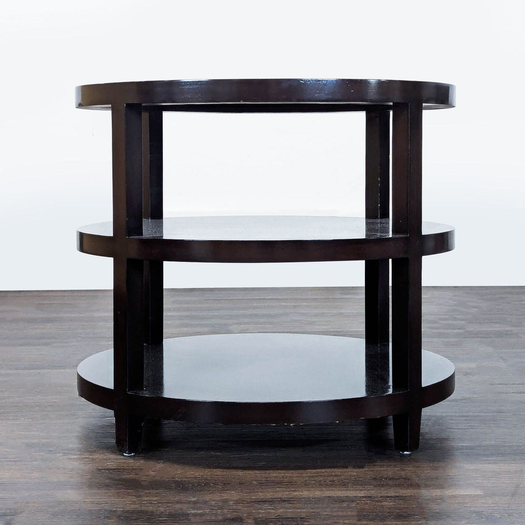 Certainly! Since you mentioned "these images" but didn’t provide any, here are three general, distinct alt text options for an end table listing (each under 100 characters):
