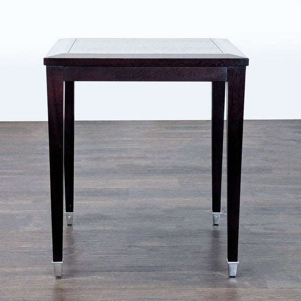 Certainly! Since you mentioned "these images" but didn’t provide any, here are three general, distinct alt text options for an end table listing (each under 100 characters):