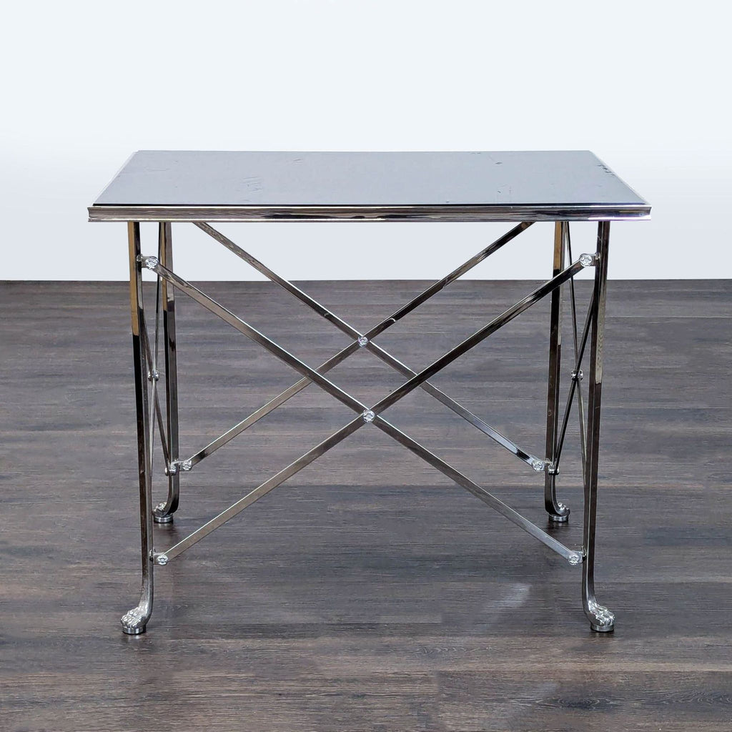 1. Ralph Lauren side table with elegant design, perfect for living room accent or entryway display.  