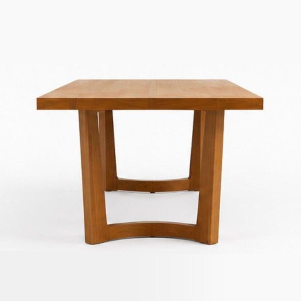 Holly Hunt Trice Dining Table: circular wood design with pedestal base, artisan-crafted.