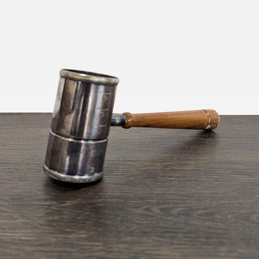 Vintage Napier Art Deco Silver-Plated Gavel Cocktail Jigger
