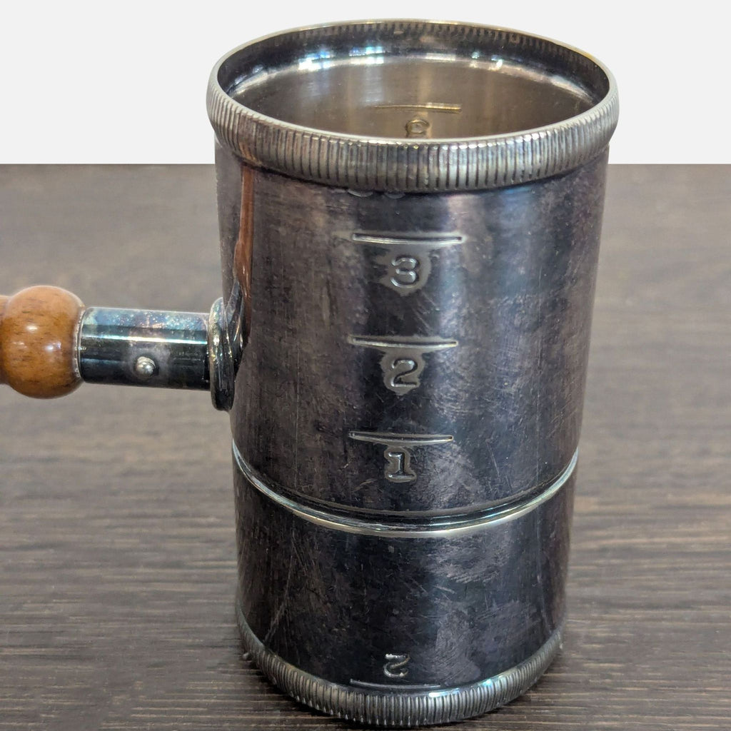 Vintage Napier Art Deco Silver-Plated Gavel Cocktail Jigger