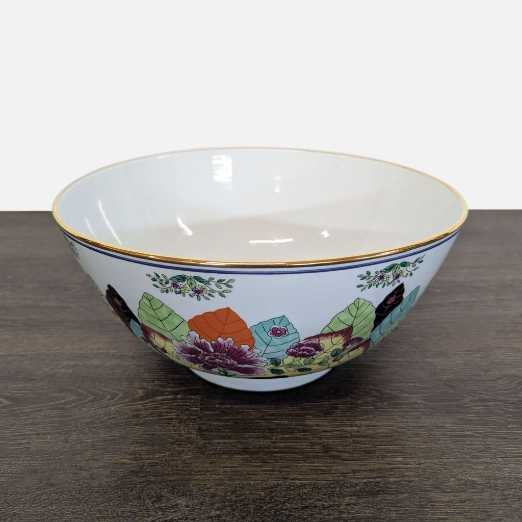 Vintage Gump’s Japanese Tobacco Leaf Porcelain Bowl