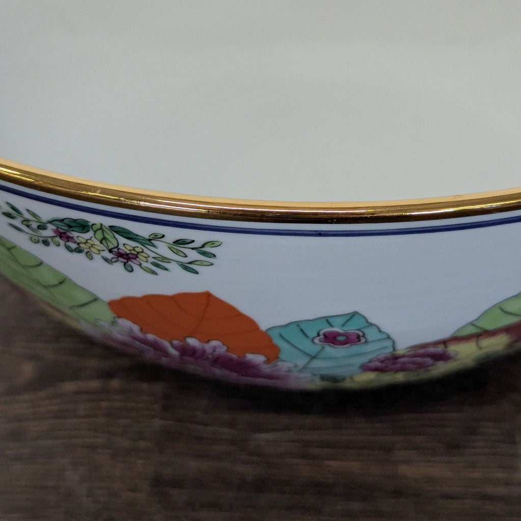 Vintage Gump’s Japanese Tobacco Leaf Porcelain Bowl