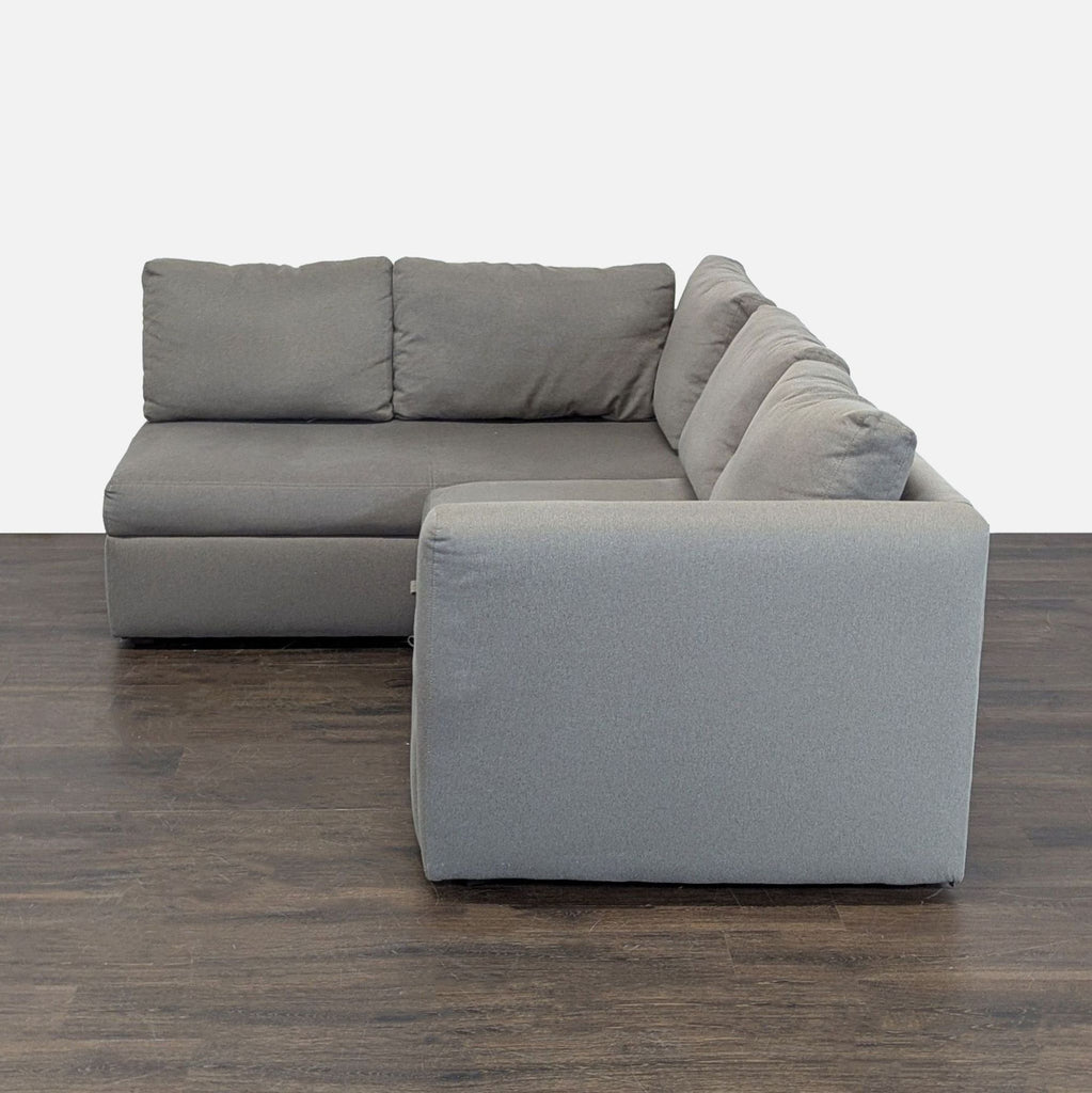 Room & Board Oxford Gray Sectional Sofa with Pull-Out Sleeper - Accepted Offer (21.98% discount)