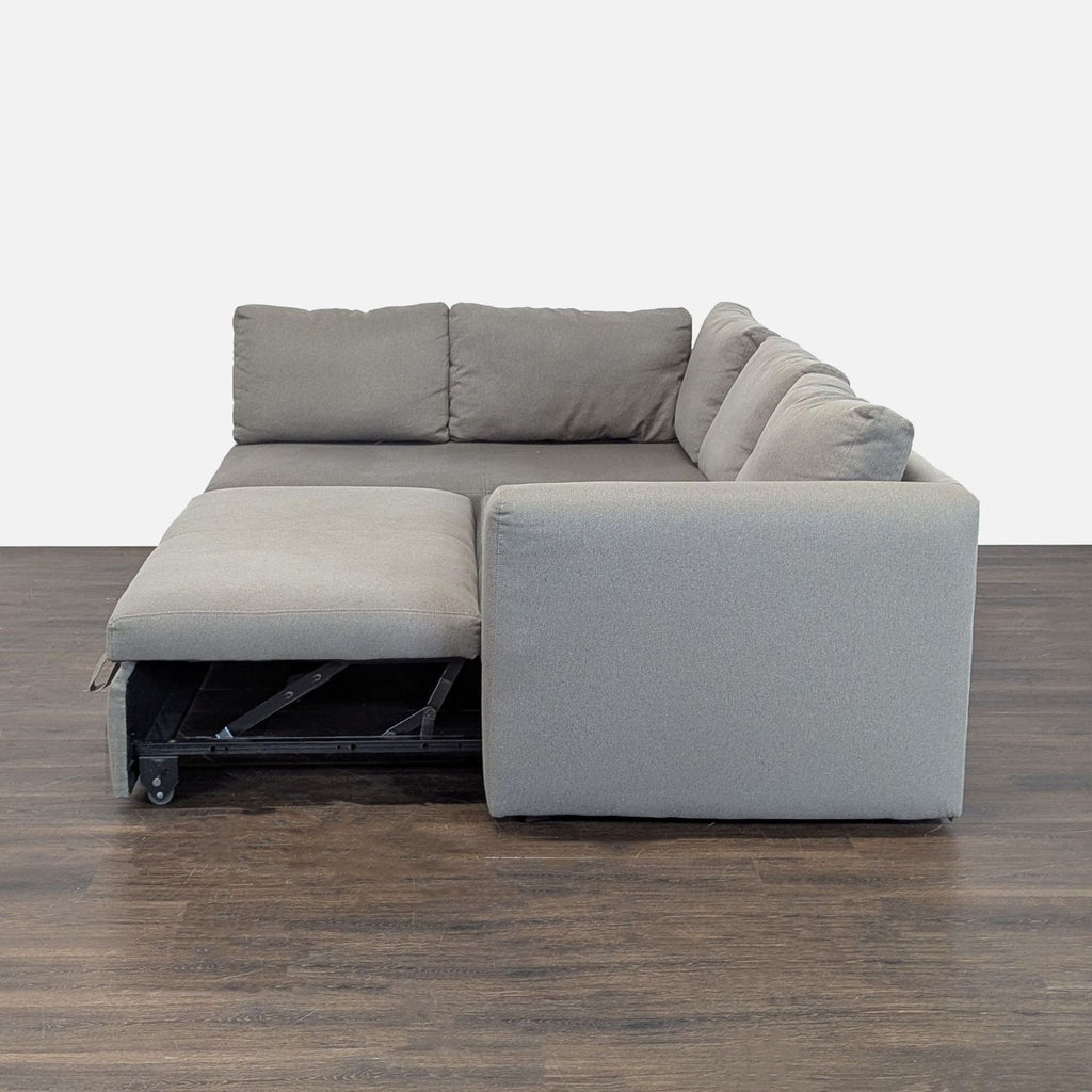 Room & Board Oxford Gray Sectional Sofa with Pull-Out Sleeper - Accepted Offer (21.98% discount)