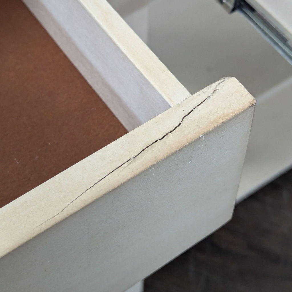 Four Drawer Console Table with Two Shelves