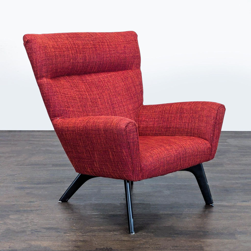 Modern Room & Board Boden chair from the Lounge category, featuring sleek lines and neutral upholstery.  