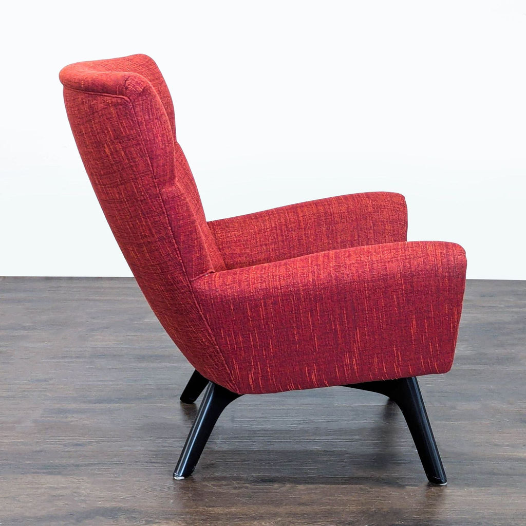 Room & Board brand Boden lounge chair with minimalist design, perfect for modern living spaces.