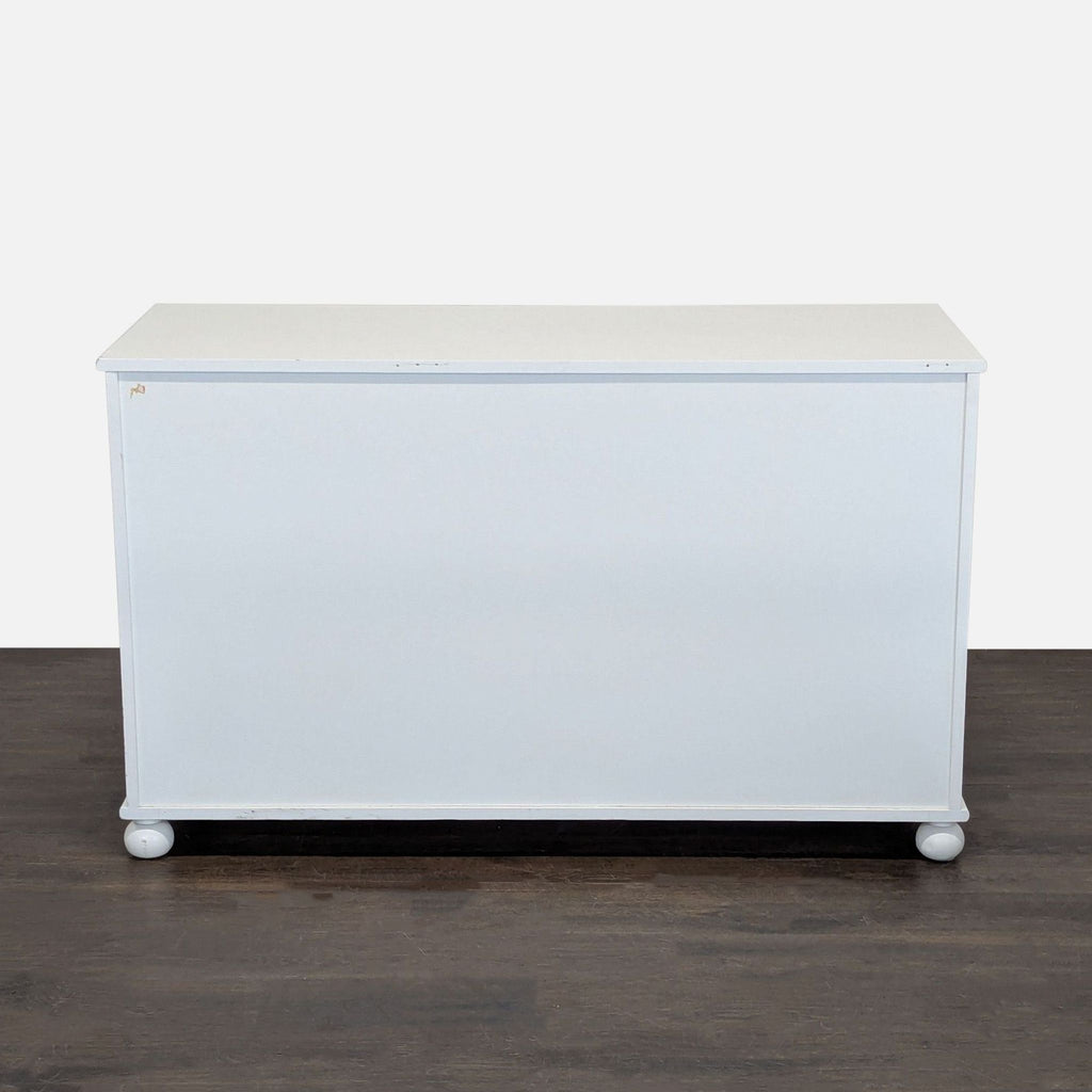 Bellini White Dresser with 3 Drawers and Side Cabinet