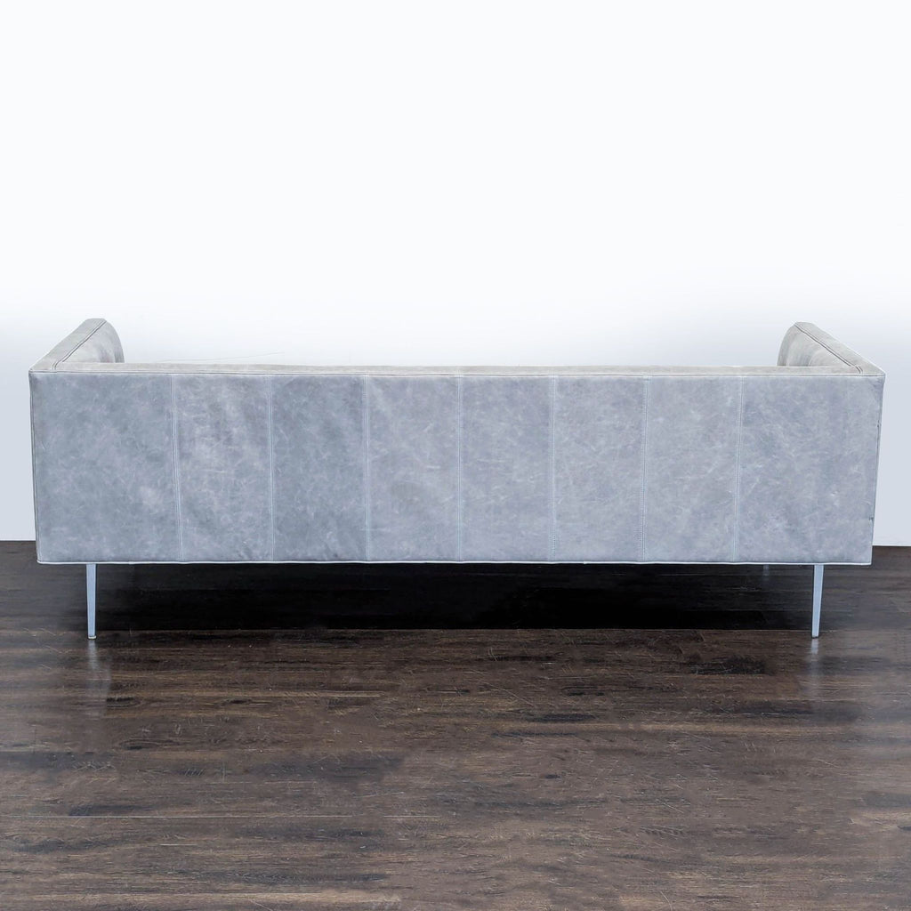 Room & Board Wynwood 90” leather couch in Annata Grey.  Original Price $3200.