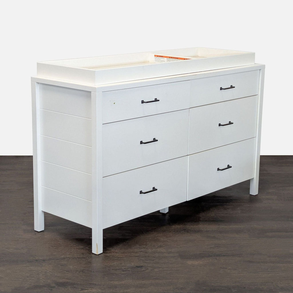 Pottery Barn Kids Camden White 6-Drawer Dresser with Changing Tray