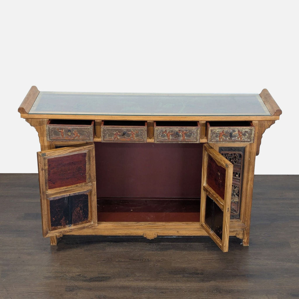 Imported from China. Antique Chinese wedding bed panels (per seller) Ca 1999