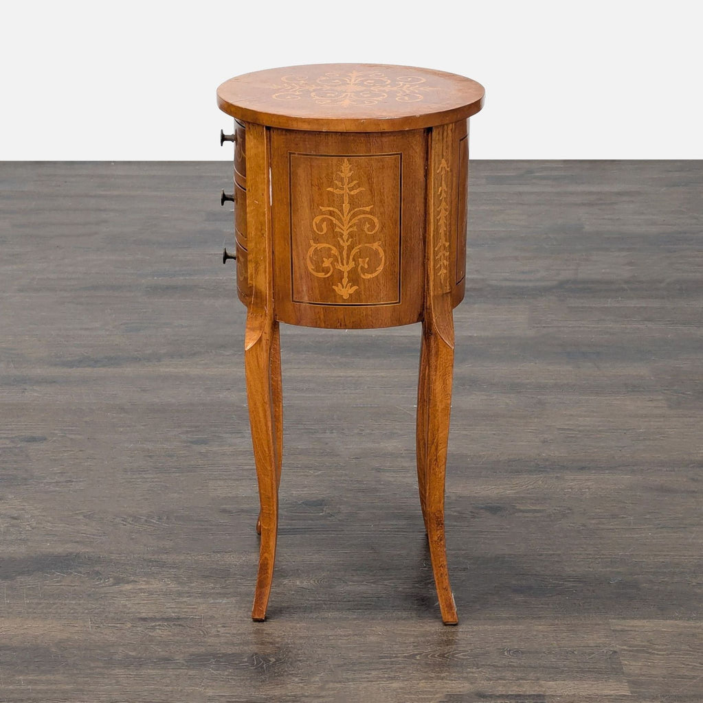 Antique Three Drawer Marquetry Side Table - Accepted Offer (14.29% discount)