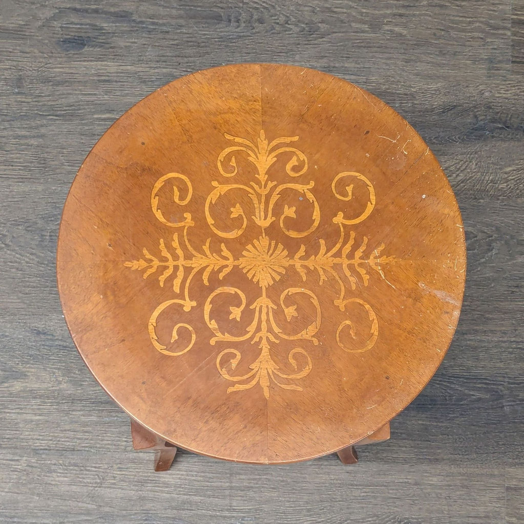 Antique Three Drawer Marquetry Side Table - Accepted Offer (14.29% discount)