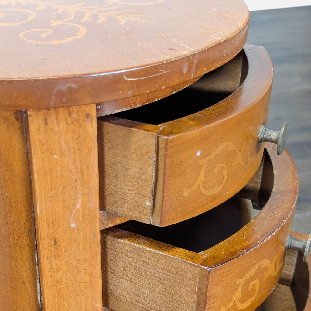 Antique Three Drawer Marquetry Side Table - Accepted Offer (14.29% discount)