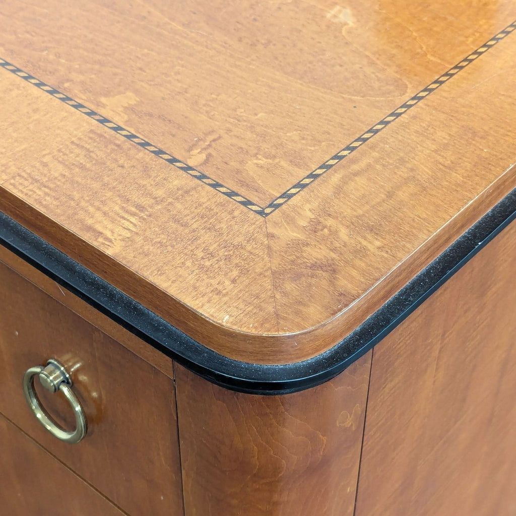 3. End Table by National Mt. Airy, showcasing detailed craftsmanship and a smooth rectangular tabletop.