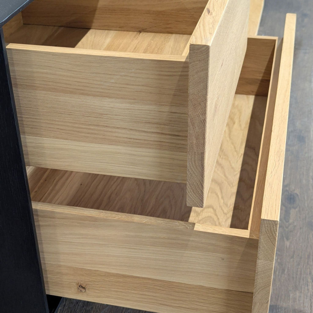 Wood Media Console with Metal Legs
