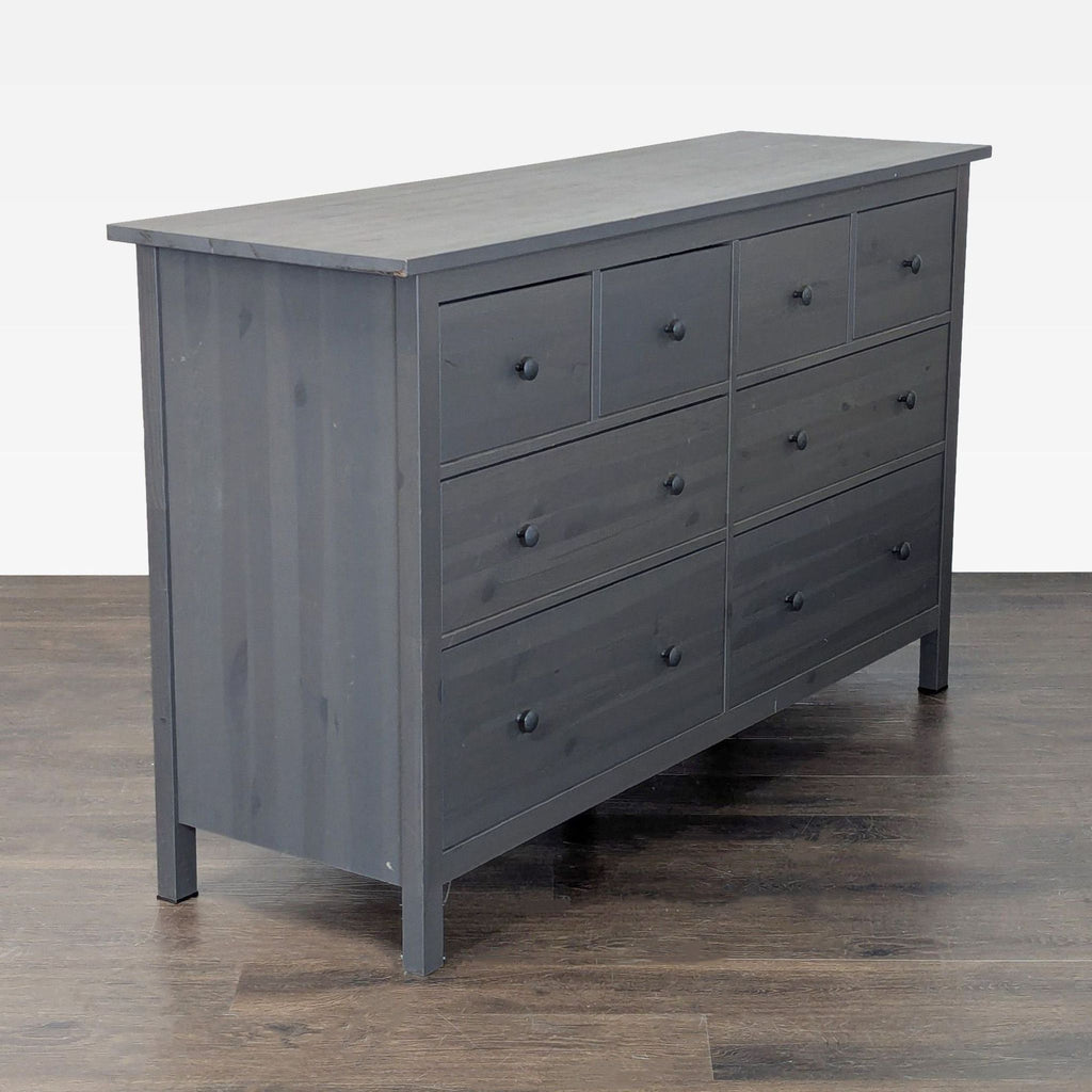 Ikea Hemnes Gray 8-Drawer Dresser – Spacious Storage Organizer