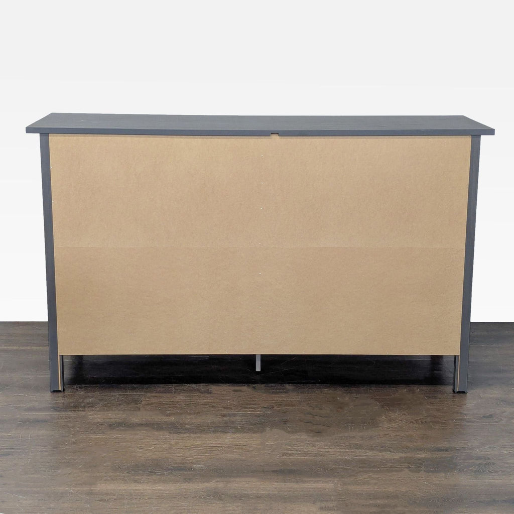 Ikea 8-drawer dresser in stylish gray finish, providing ample storage and sturdy organization for any room.