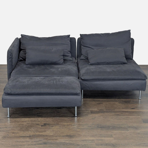 Ikea SÖDERHAMN Dark Gray Sectional Sofa with Chaise – Modern and Comfortable