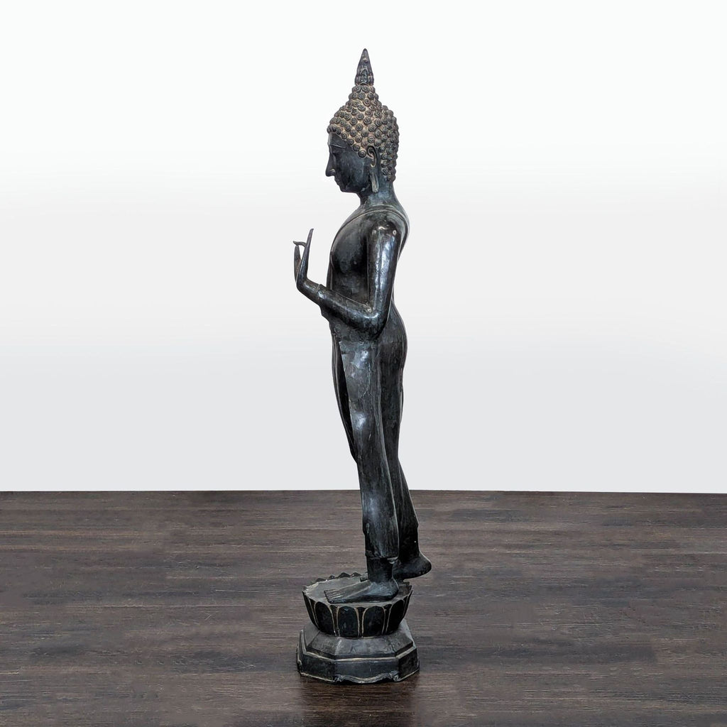 Standing Buddha Abhaya Mudra, the Gesture of Fearlessness and Reassurance-c. 2005