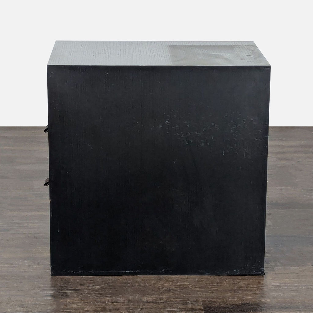 Two Drawer Nightstand with Open Shelf