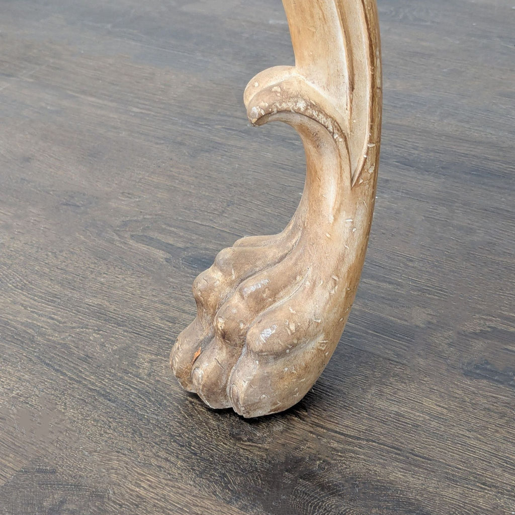 Vintage Carved Wood Console Table