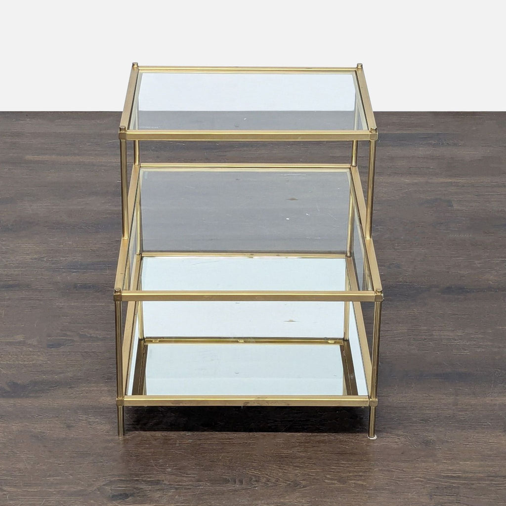 Stair Step Accent End Table