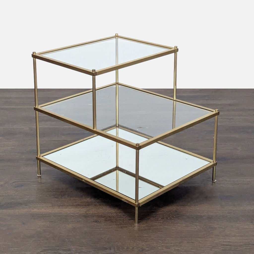 Stair Step Accent End Table