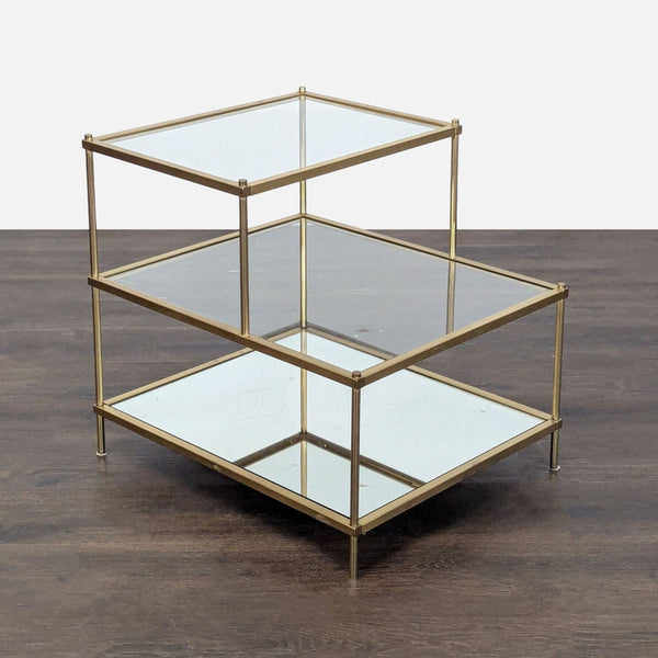 Stair Step Accent End Table