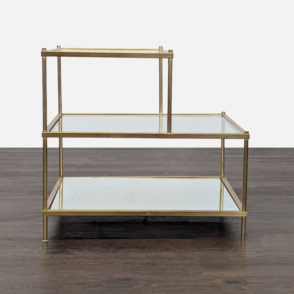 Stair Step Accent End Table
