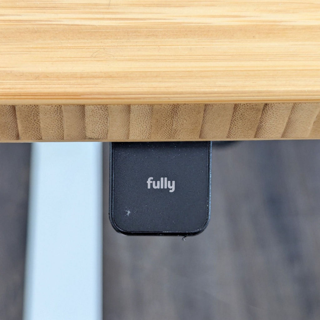 Fully Jarvis 36” Adjustable Height Standing Desk with Bamboo Top and White Frame