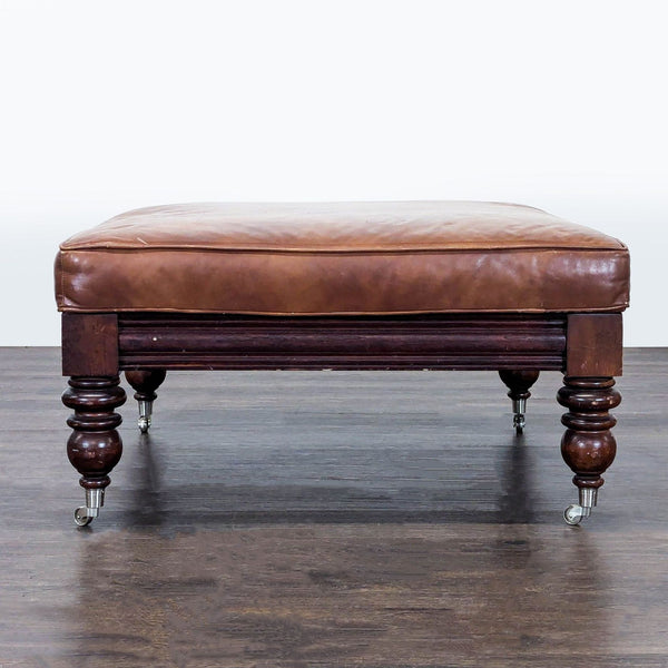 Leather Ottoman