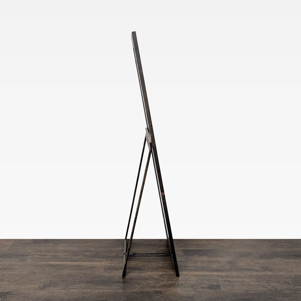Wood Floor Mirror on Stand