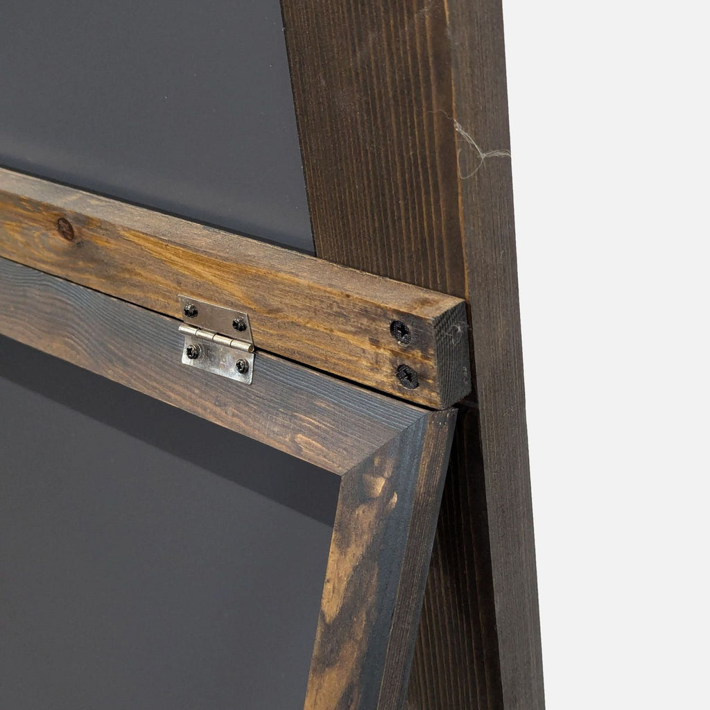 Wood Floor Mirror on Stand