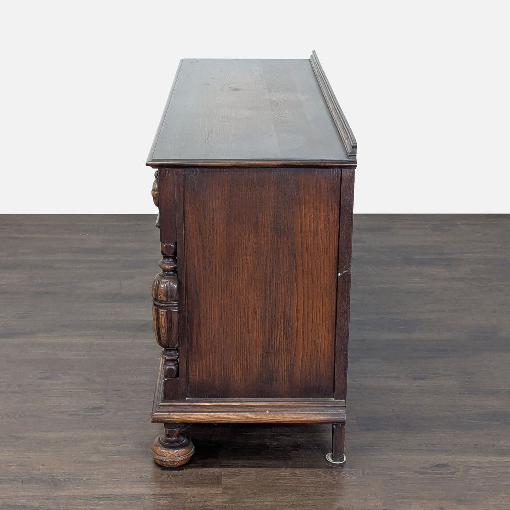 Vintage Wood Carved Sideboard