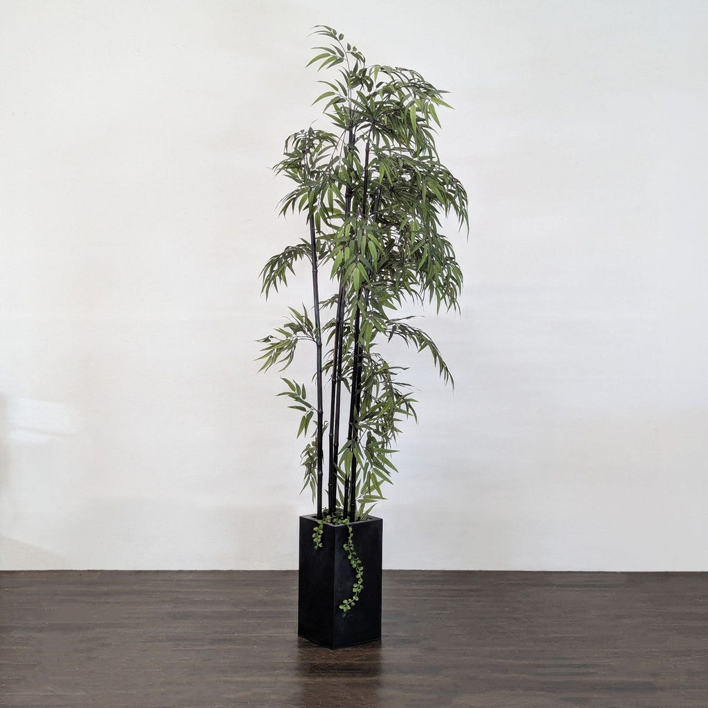 Faux Bamboo Palm in Pot