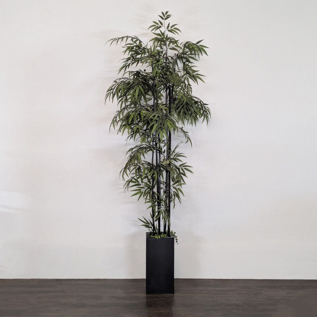 Faux Bamboo Palm in Pot