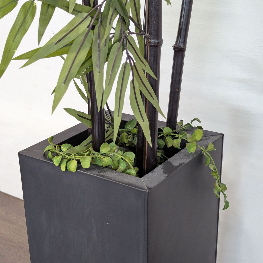 Faux Bamboo Palm in Pot