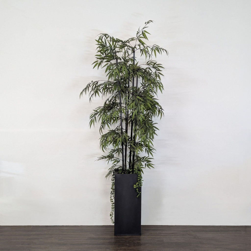 Faux Bamboo Palm in Pot
