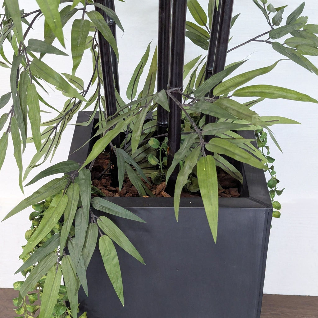 Faux Bamboo Palm in Pot