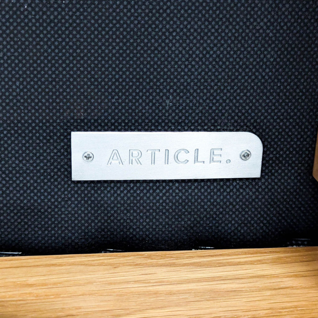 Article Wood Bench with Channel Tufted Cushion